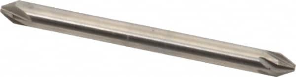 Hertel - 1/8" Head Diam, 1/8" Shank Diam, 6 Flute 60° High Speed Steel Countersink - Exact Tooling