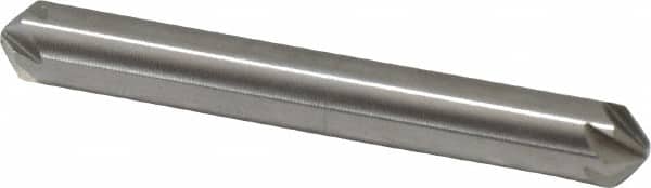 Hertel - 1/4" Head Diam, 1/4" Shank Diam, 6 Flute 100° High Speed Steel Countersink - Exact Tooling