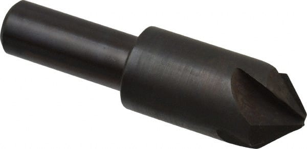 Hertel - 3/4" Head Diam, 1/2" Shank Diam, 4 Flute 90° High Speed Steel Countersink - Exact Tooling