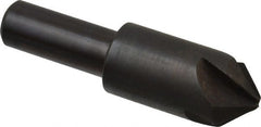 Hertel - 3/4" Head Diam, 1/2" Shank Diam, 4 Flute 90° High Speed Steel Countersink - Exact Tooling