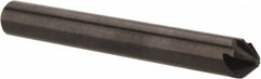 Hertel - 1/4" Head Diam, 1/4" Shank Diam, 6 Flute 82° High Speed Steel Countersink - Exact Tooling