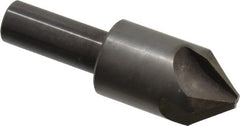 Hertel - 7/8" Head Diam, 1/2" Shank Diam, 4 Flute 82° High Speed Steel Countersink - Exact Tooling