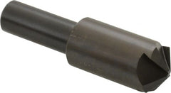 Hertel - 3/4" Head Diam, 1/2" Shank Diam, 4 Flute 120° High Speed Steel Countersink - 2-11/16" OAL, Straight Shank - Exact Tooling