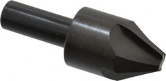 Hertel - 1" Head Diam, 1/2" Shank Diam, 4 Flute 60° High Speed Steel Countersink - Exact Tooling
