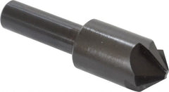 Hertel - 5/8" Head Diam, 3/8" Shank Diam, 4 Flute 100° High Speed Steel Countersink - Exact Tooling