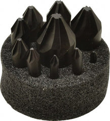 Hertel - 10 Piece, 1/4 to 1-1/2" Head Diam, 60° Included Angle, Countersink Set - Exact Tooling