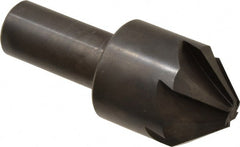 Hertel - 1-3/4" Head Diam, 1" Shank Diam, 6 Flute 82° High Speed Steel Countersink - Exact Tooling