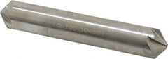 Hertel - 1/2" Head Diam, 1/2" Shank Diam, 6 Flute 100° High Speed Steel Countersink - 3" OAL, Straight Shank - Exact Tooling
