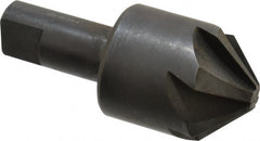 Hertel - 1-1/2" Head Diam, 3/4" Shank Diam, 6 Flute 90° High Speed Steel Countersink - Exact Tooling