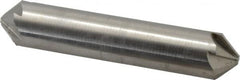 Hertel - 3/4" Head Diam, 3/4" Shank Diam, 6 Flute 90° High Speed Steel Countersink - 4" OAL, Straight Shank - Exact Tooling