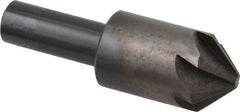Hertel - 7/8" Head Diam, 1/2" Shank Diam, 6 Flute 90° High Speed Steel Countersink - 2-3/4" OAL, Straight Shank - Exact Tooling
