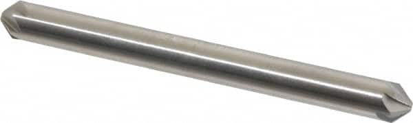 Hertel - 3/16" Head Diam, 3/16" Shank Diam, 6 Flute 90° High Speed Steel Countersink - Exact Tooling