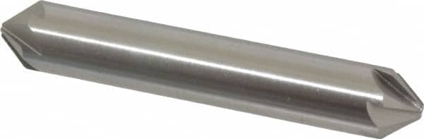 Hertel - 1/2" Head Diam, 1/2" Shank Diam, 6 Flute 82° High Speed Steel Countersink - Exact Tooling