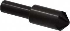 Hertel - 3/4" Head Diam, 1/2" Shank Diam, 6 Flute 100° High Speed Steel Countersink - Exact Tooling