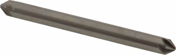 Hertel - 3/16" Head Diam, 3/16" Shank Diam, 6 Flute 82° High Speed Steel Countersink - Exact Tooling
