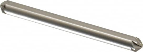 Hertel - 3/16" Head Diam, 3/16" Shank Diam, 6 Flute 100° High Speed Steel Countersink - Exact Tooling