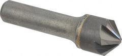 Hertel - 3/4" Head Diam, 1/2" Shank Diam, 6 Flute 100° Solid Carbide Countersink - Exact Tooling