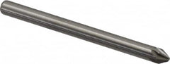 Hertel - 1/8" Head Diam, 1/8" Shank Diam, 6 Flute 60° Solid Carbide Countersink - Exact Tooling