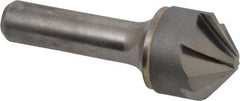 Hertel - 1" Head Diam, 1/2" Shank Diam, 6 Flute 100° Solid Carbide Countersink - Exact Tooling