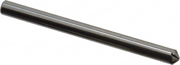 Hertel - 1/8" Head Diam, 1/8" Shank Diam, 6 Flute 100° Solid Carbide Countersink - Exact Tooling