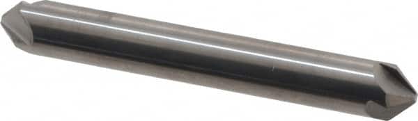 Hertel - 5/16" Head Diam, 5/16" Shank Diam, 4 Flute 90° Solid Carbide Countersink - 2-1/8" OAL, Straight Shank - Exact Tooling