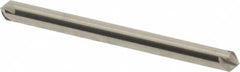 Hertel - 1/8" Head Diam, 1/8" Shank Diam, 4 Flute 90° Solid Carbide Countersink - 1-1/2" OAL, Straight Shank - Exact Tooling