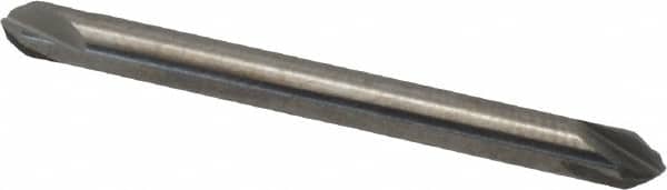 Hertel - 1/8" Head Diam, 1/8" Shank Diam, 4 Flute 60° Solid Carbide Countersink - Exact Tooling