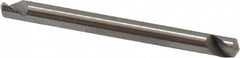 Hertel - 1/8" Head Diam, 1/8" Shank Diam, 1 Flute 120° Solid Carbide Countersink - 1-1/2" OAL, Straight Shank - Exact Tooling