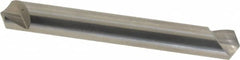 Hertel - 1/4" Head Diam, 1/4" Shank Diam, 1 Flute 120° Solid Carbide Countersink - Exact Tooling