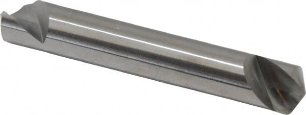 Hertel - 3/8" Head Diam, 3/8" Shank Diam, 1 Flute 120° Solid Carbide Countersink - Exact Tooling