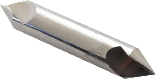 Hertel - 5/8" Head Diam, 5/8" Shank Diam, 1 Flute 60° Solid Carbide Countersink - Exact Tooling
