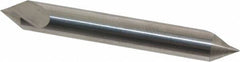 Hertel - 1/4" Head Diam, 1/4" Shank Diam, 1 Flute 60° Solid Carbide Countersink - 2" OAL, Straight Shank - Exact Tooling