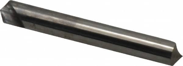 Hertel - 1/4" Head Diam, 1/4" Shank Diam, 1 Flute 110° Solid Carbide Countersink - Exact Tooling