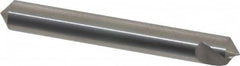 Hertel - 1/4" Head Diam, 1/4" Shank Diam, 1 Flute 100° Solid Carbide Countersink - Exact Tooling