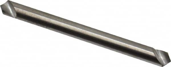 Hertel - 1/8" Head Diam, 1/8" Shank Diam, 1 Flute 100° Solid Carbide Countersink - Exact Tooling