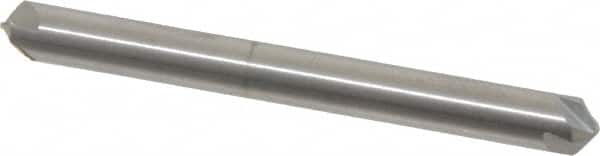 Hertel - 3/16" Head Diam, 3/16" Shank Diam, 4 Flute 100° Solid Carbide Countersink - Exact Tooling