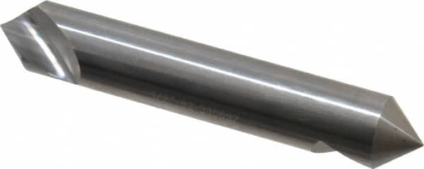 Hertel - 1/2" Head Diam, 1/2" Shank Diam, 1 Flute 82° Solid Carbide Countersink - Exact Tooling