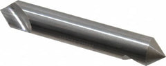 Hertel - 1/2" Head Diam, 1/2" Shank Diam, 1 Flute 82° Solid Carbide Countersink - Exact Tooling