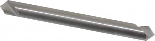 Hertel - 3/16" Head Diam, 3/16" Shank Diam, 1 Flute 90° Solid Carbide Countersink - Exact Tooling