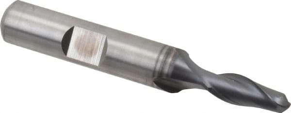 Hertel - 3/8" Head Diam, 3/8" Shank Diam, 4 Flute 120° Solid Carbide Countersink - 2-1/2" OAL, Straight Shank - Exact Tooling