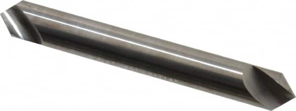 Hertel - 5/16" Head Diam, 5/16" Shank Diam, 1 Flute 90° Solid Carbide Countersink - Exact Tooling