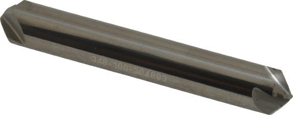 Hertel - 3/8" Head Diam, 3/8" Shank Diam, 4 Flute 100° Solid Carbide Countersink - Exact Tooling