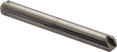 Hertel - 1/4" Head Diam, 1/4" Shank Diam, 4 Flute 110° Solid Carbide Countersink - 2" OAL, Straight Shank - Exact Tooling