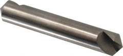 Hertel - 1/2" Head Diam, 1/2" Shank Diam, 1 Flute 110° Solid Carbide Countersink - 3" OAL, Straight Shank - Exact Tooling