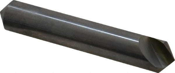 Hertel - 1/2" Head Diam, 1/2" Shank Diam, 1 Flute 100° Solid Carbide Countersink - Exact Tooling