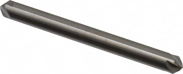 Hertel - 3/16" Head Diam, 3/16" Shank Diam, 4 Flute 90° Solid Carbide Countersink - Exact Tooling