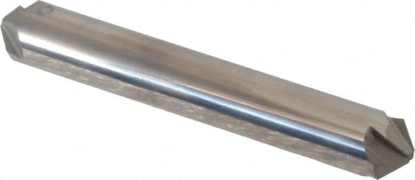 Hertel - 3/8" Head Diam, 3/8" Shank Diam, 4 Flute 100° Solid Carbide Countersink - Exact Tooling
