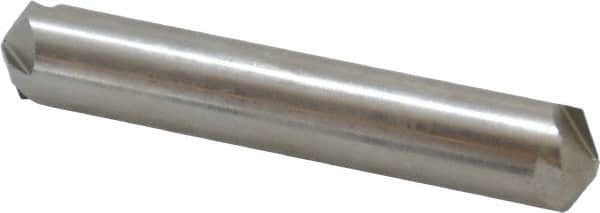 Hertel - 1/2" Head Diam, 1/2" Shank Diam, 4 Flute 120° High Speed Steel Countersink - 3" OAL, Straight Shank - Exact Tooling