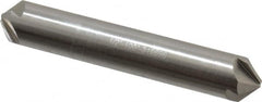 Hertel - 1/2" Head Diam, 1/2" Shank Diam, 4 Flute 100° High Speed Steel Countersink - 3" OAL, Straight Shank - Exact Tooling