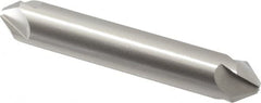 Hertel - 1/2" Head Diam, 1/2" Shank Diam, 4 Flute 82° High Speed Steel Countersink - 3" OAL, Straight Shank - Exact Tooling